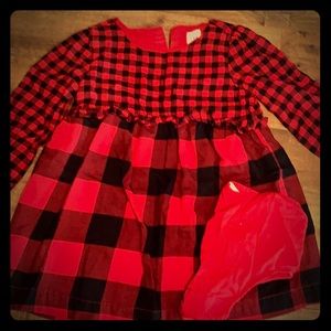 Gap girls red/black dress
